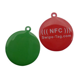 HF NFC NFC213 RFID القرص العلامة ، رمز الاستجابة السريعة وترميز الموقع RFID الحيوانات الأليفة العلامة