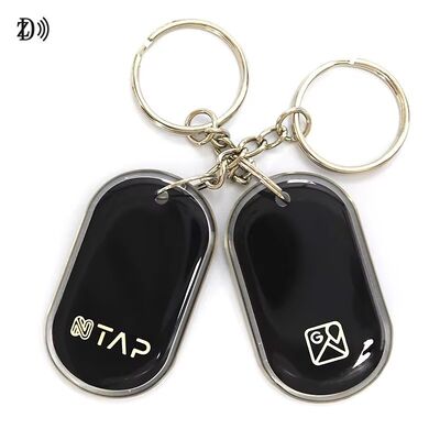 بطاقة تحكم الوصول المخصصة للطباعة NFC 13.56Mhz RFID Epoxy Tag NFC Keychain MIFARE Classic EV1 1K