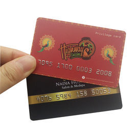 بطاقات الهدايا البلاستيكية البلاستيكية الكاملة اللون ، بطاقة العضوية في الحجم القياسي CR80 / 30mil