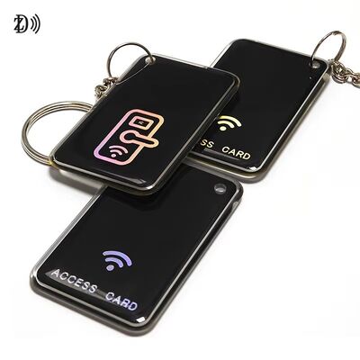 بطاقة تحكم الوصول المخصصة للطباعة NFC 13.56Mhz RFID Epoxy Tag NFC Keychain MIFARE Classic EV1 1K