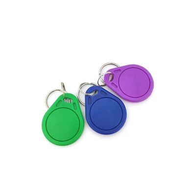 مرسومة منوعة للماء LOGO/QR Code ABS Keyfob MIFARE Classic EV1 RFID ABS Keychain لمراقبة الوصول إلى الأبواب