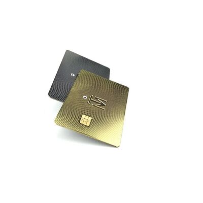 بطاقة عمل معدنية NFC بتصميم مخصص NTAG216 888 بايت 13.56 ميجاهرتز RFID بطاقة زيارة معدنية من الفولاذ المقاوم للصدأ