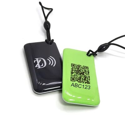تصميم مخصص مقاوم للماء قابل للبرمجة MIFARE Classic EV1 1K / 4K NFC RFID Epoxy Keychain لـ Access Control Key Tag