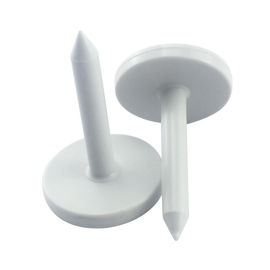 41 * 28MM أبيض ABS RFID الخشب مسمار العلامة مقاوم للماء لإدارة غابات الأشجار
