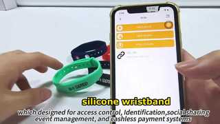سوار معصم من السيليكون RFID